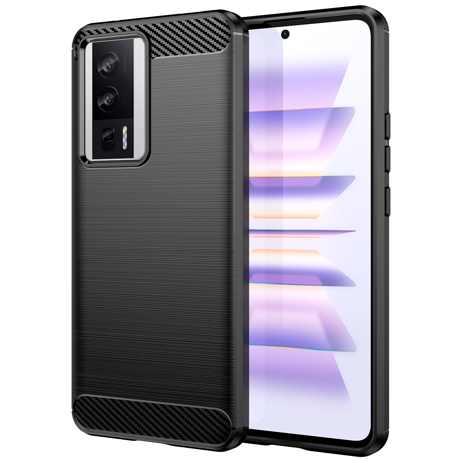 Phone Case for Xiaomi Poco F5 Pro 5G Redmi K60 Pro 5G K60 5G Carbon Fiber Texture Soft TPU Brushed Surface Protective Cover Phone Case for Xiaomi Poco F5 Pro 5G Redmi K60 Pro 5G K60 5G Carbon Fiber Texture Soft TPU Brushed Surface Protective Cover